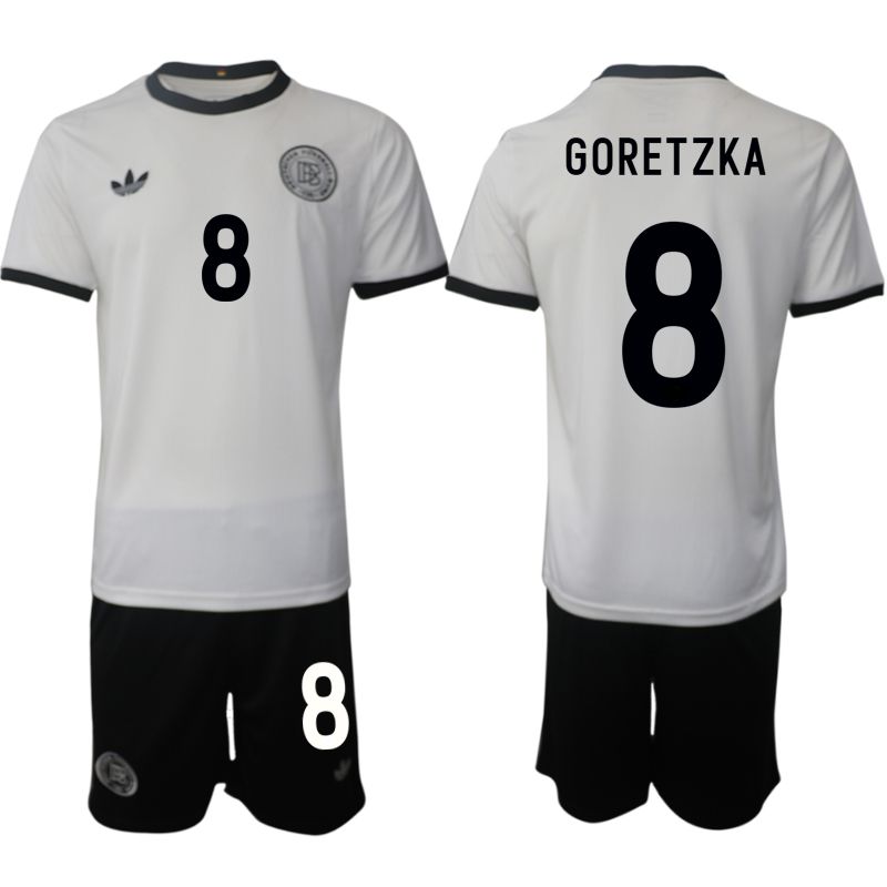 Men 2025-2026 Season Germany home white #8 Soccer Jersey